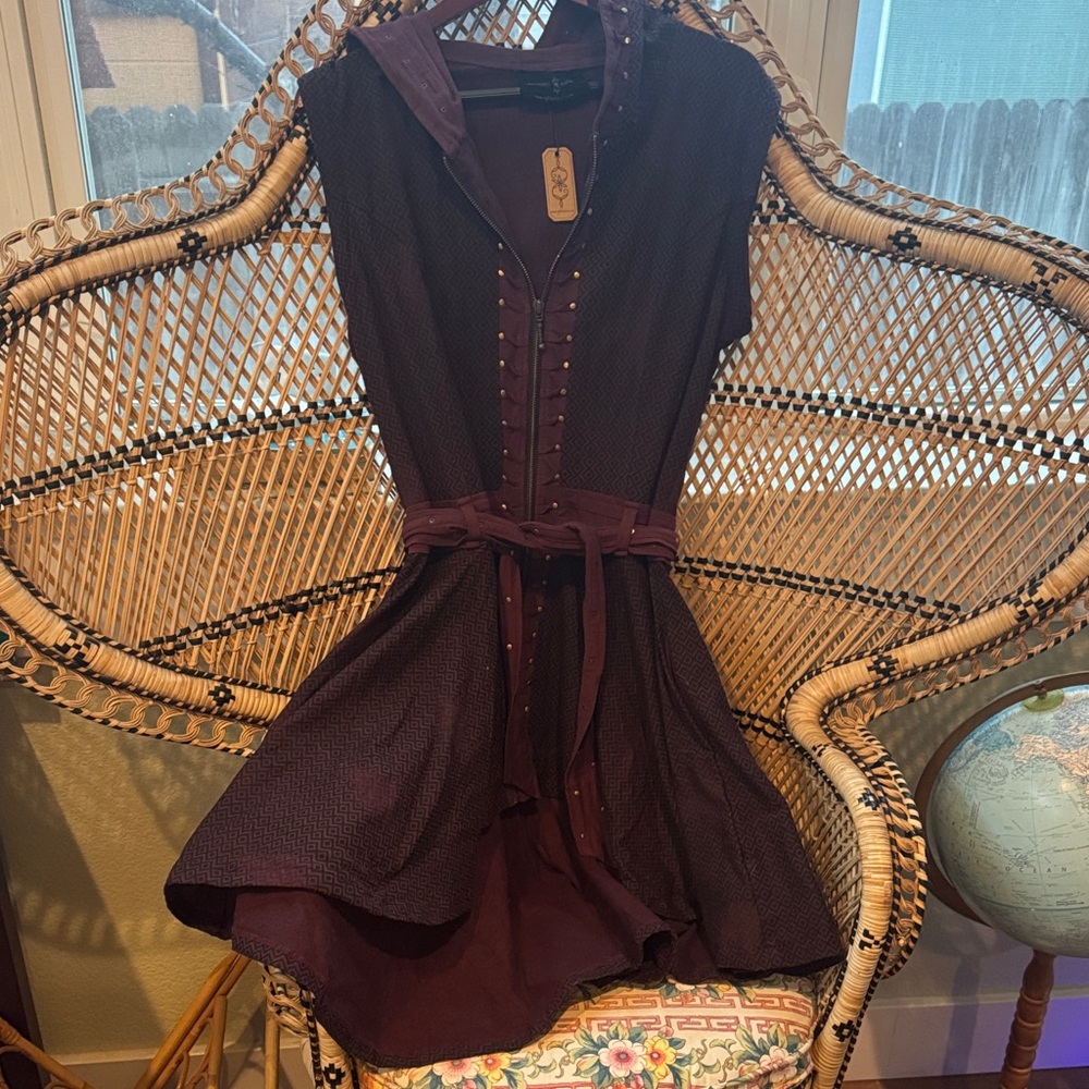 Chic High Low Dress in Deep Purple